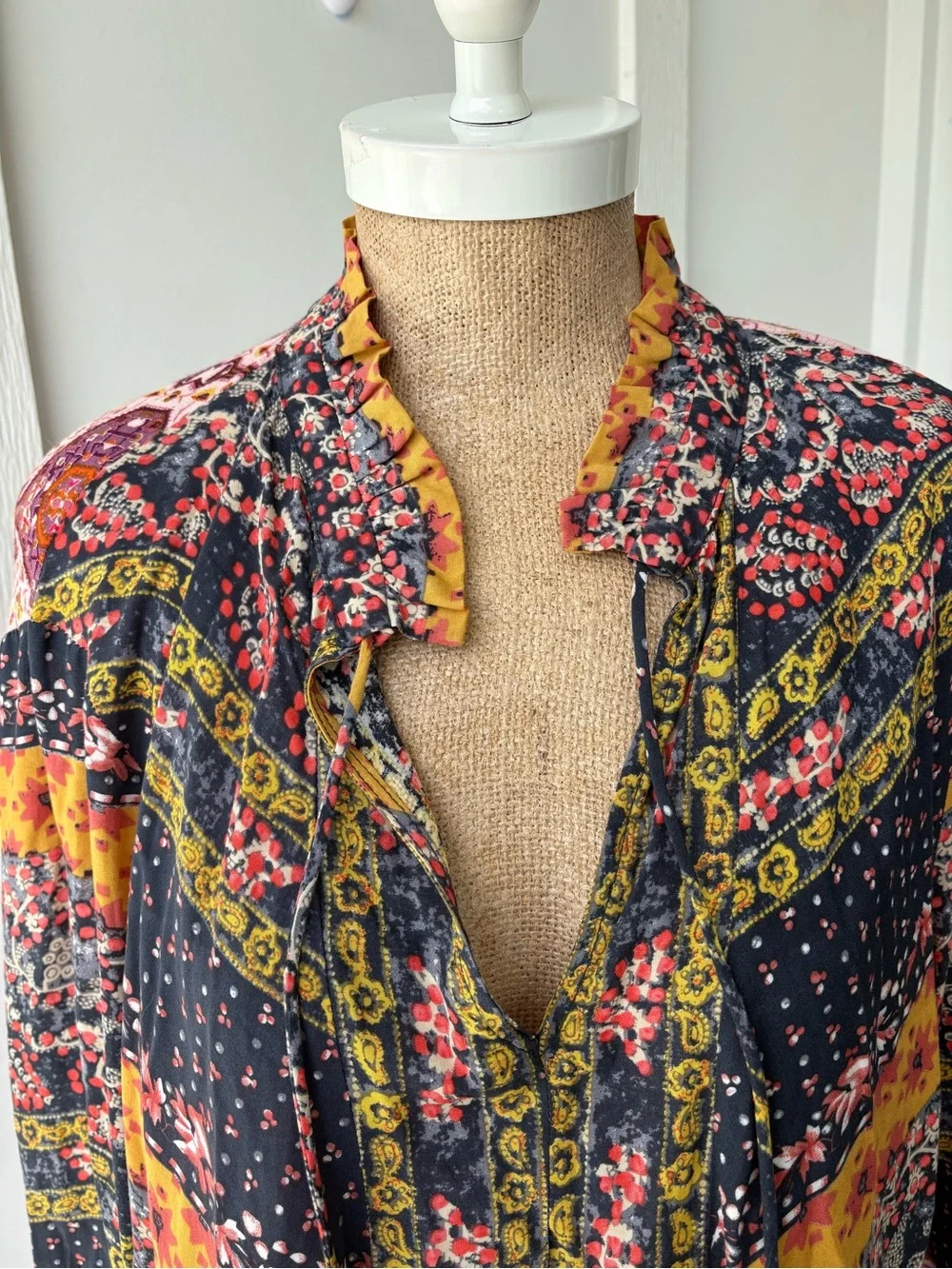ALTAR'D STATE  Bell Sleeve Paisley Tunic Dress  Medium